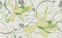 Cersanit Artiga Light Green Flower dekorcsempe 25x40 cm